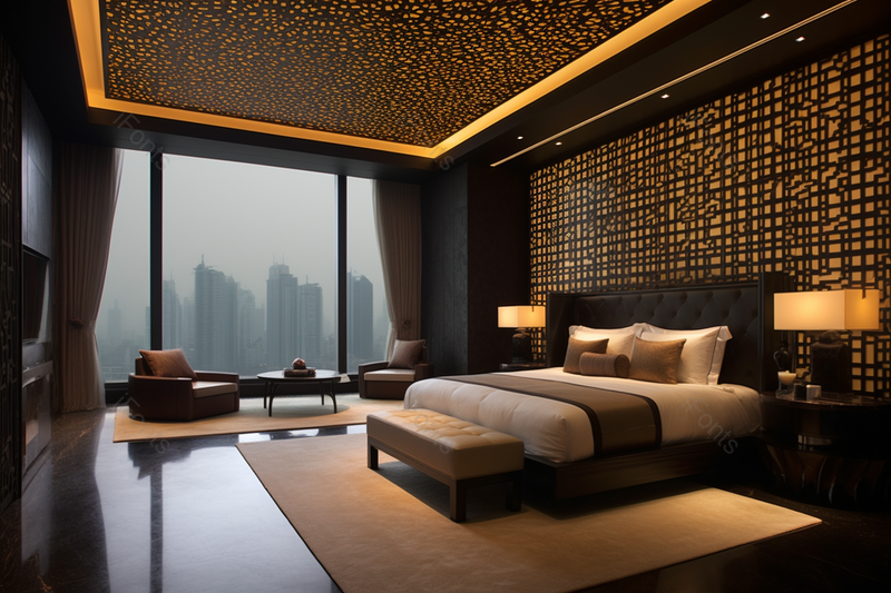 高级酒店客房卧室房间城市生活室内摄影,高清,摄影图,摄影图片,图片大全,摄影图免费下载